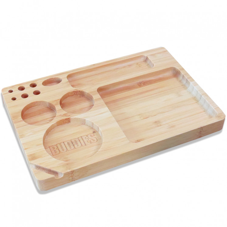 Plateau de roulage en bambou "Buddies"