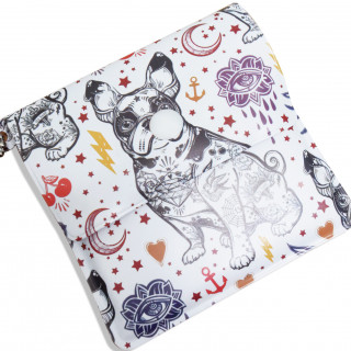 Cendrier de poche bulldog –  8 × 8 cm