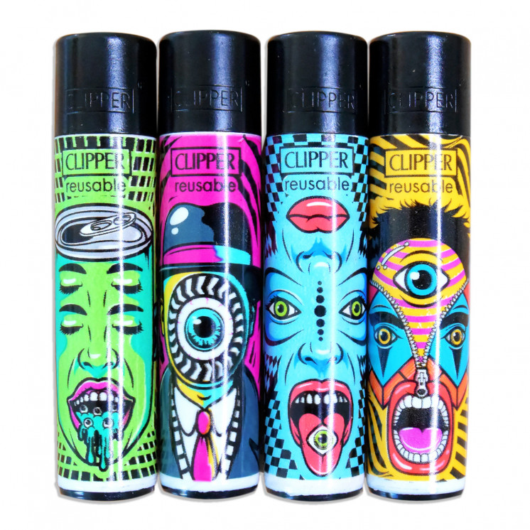 Briquets Clipper "Trippy 5" (x4)