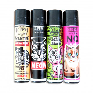Briquets Clipper "CATZ3" (x4)