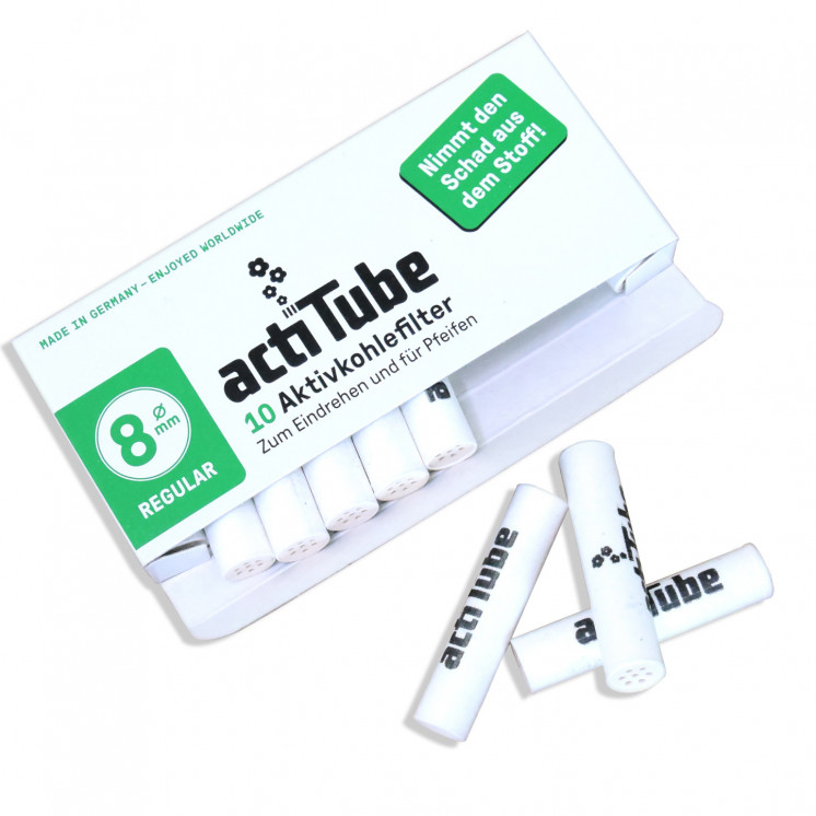 Filtres Actitube 8mm au charbon actif