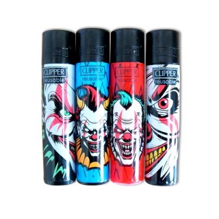Briquets Clipper "Lovely Clowns" (x4)