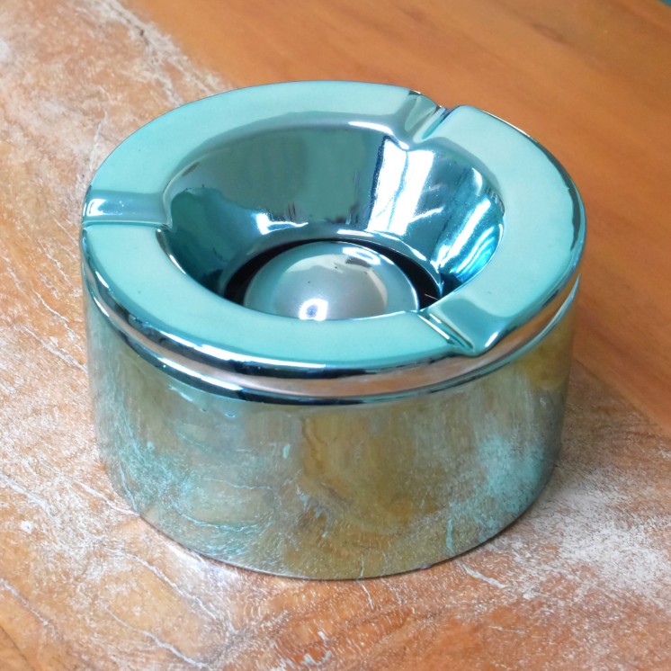 Cendrier Céramique anti odeurs Bleu Ø 11,2cm