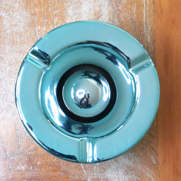 Cendrier Céramique anti odeurs Bleu Ø 11,2cm