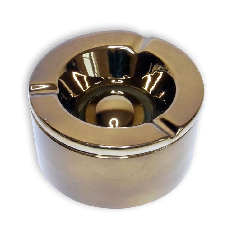 Cendrier Céramique anti odeurs Bronze Ø 11,2cm