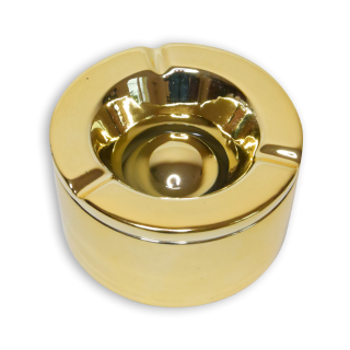 Cendrier Céramique anti odeurs Doré Ø 11,2cm