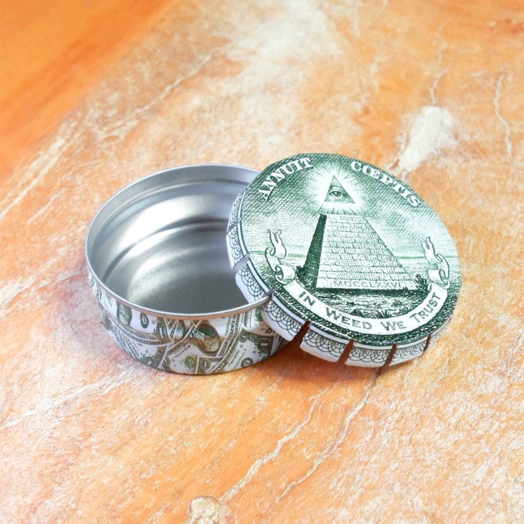 Boite Black Leaf "In Weed we Trust"