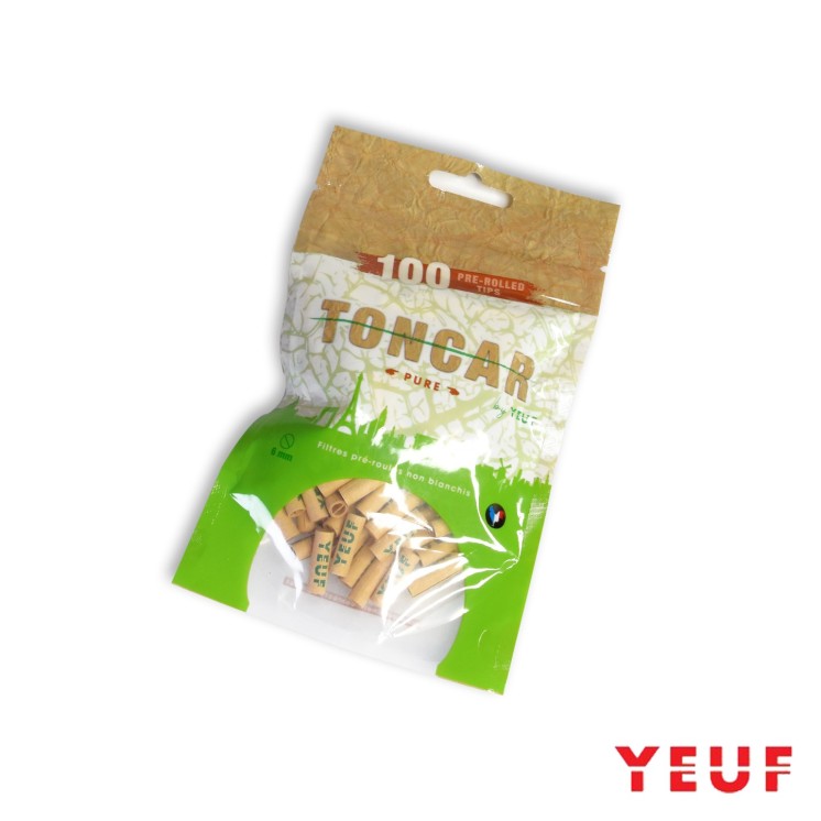 Filtres cartons pré-roulés YEUF Pure (x100)