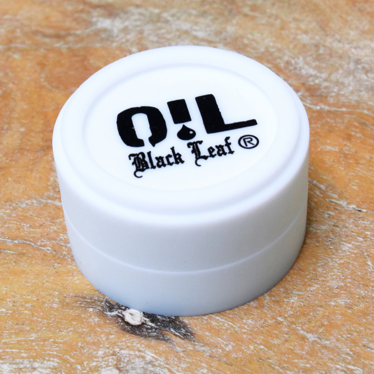 Boîte silicone Balck Leaf "OIL" 45mm (15ml)