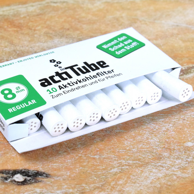 Filtres Actitube 8mm au charbon actif