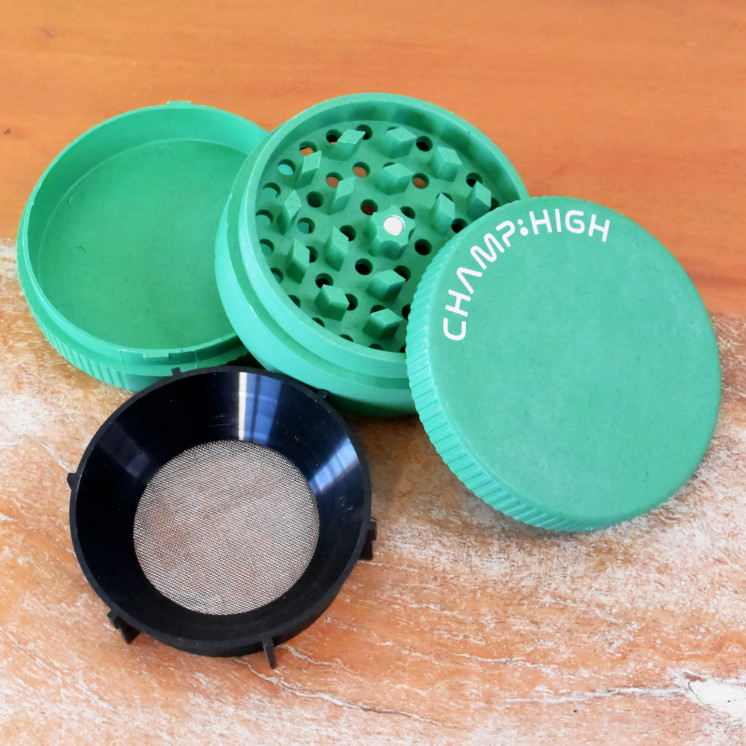 Grinder CHAMP HIGH 70 mm vert – 4 parties
