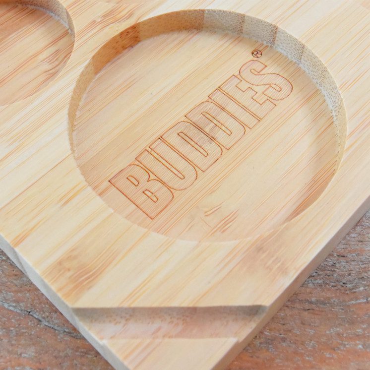 Plateau de roulage en bambou "Buddies"