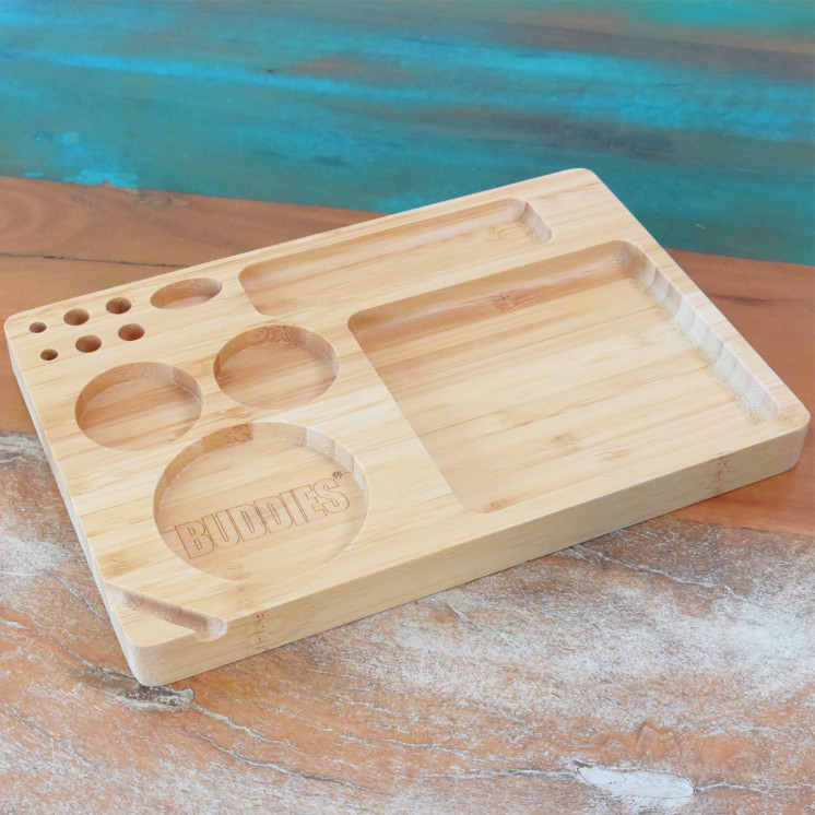 Plateau de roulage en bambou "Buddies"