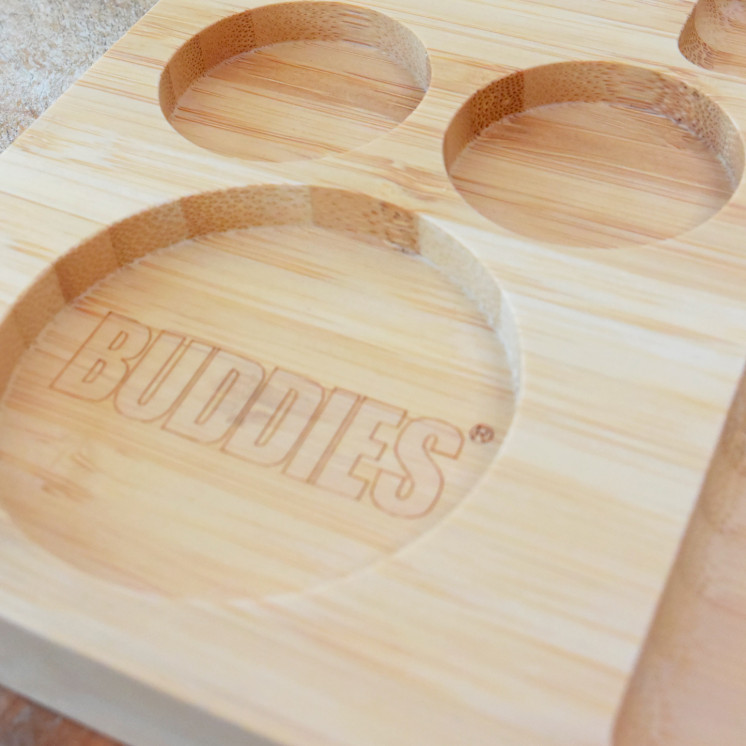 Plateau de roulage en bambou "Buddies"