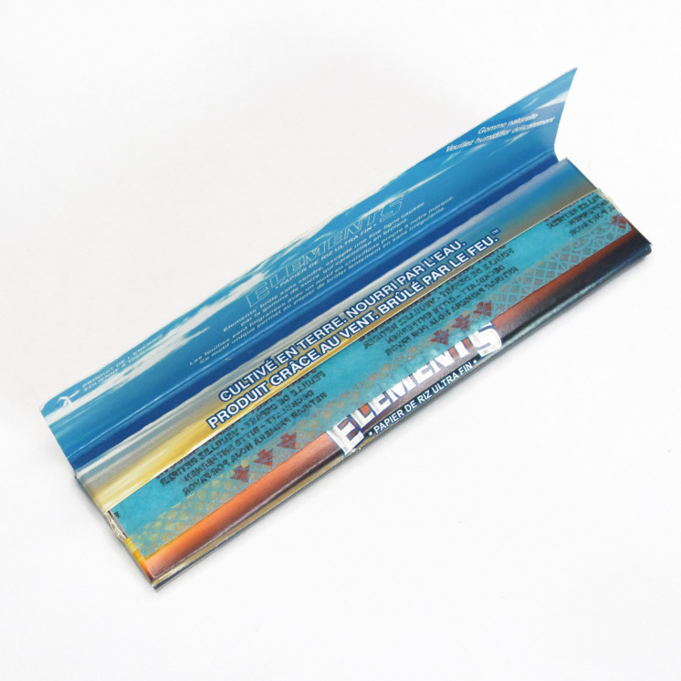 Feuilles à rouler Slim Elements extra fines et filigranées.