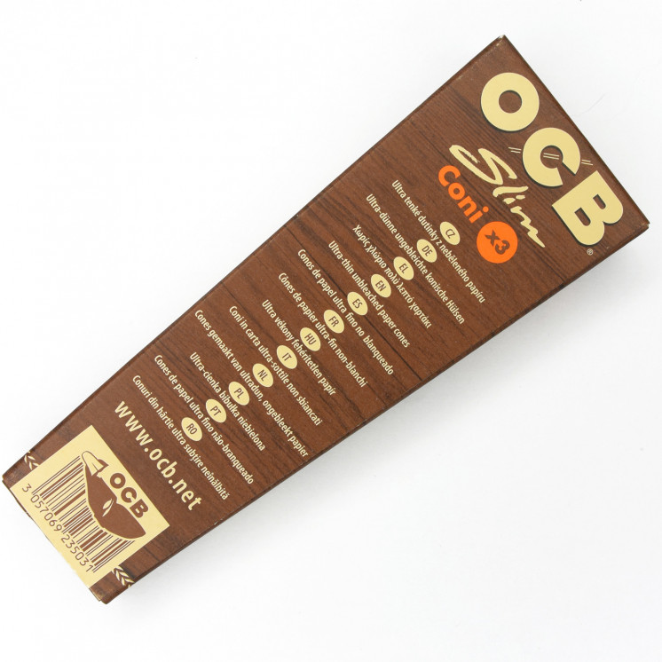 Cônes pré-roulés 11 cm O.C.B virgin (x3)