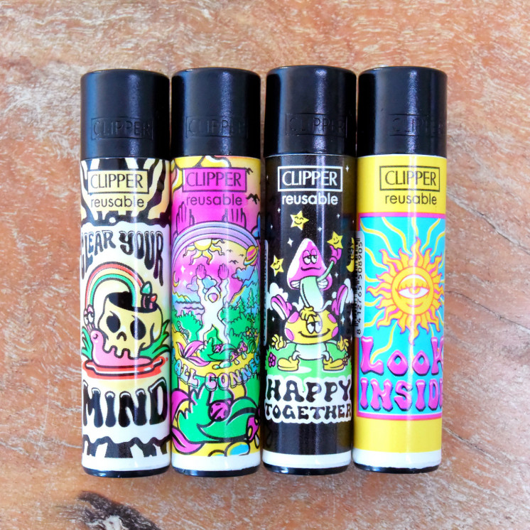 Briquets Clipper "Trippy 4" (x4)