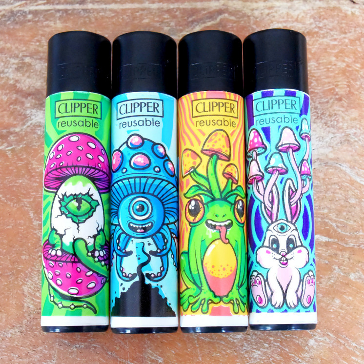 Briquets Clipper "Shrooms11" (x4)