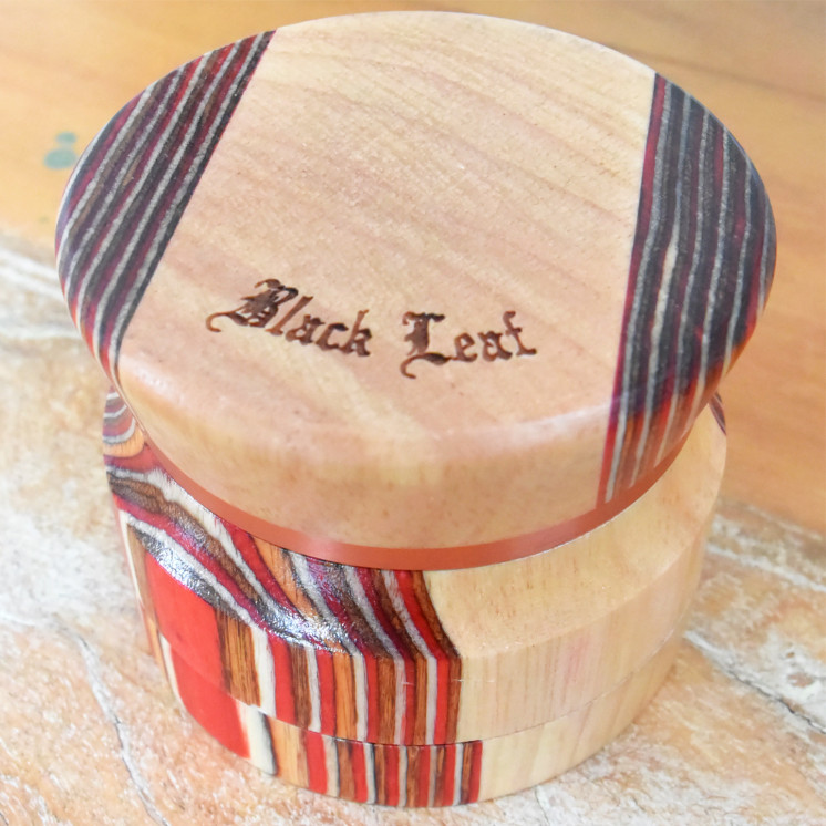 Grinder Aluminium/Bois Black Leaf 60mm