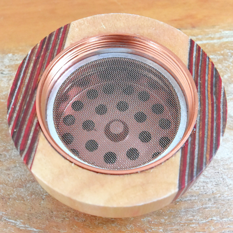 Grinder Aluminium/Bois Black Leaf 60mm
