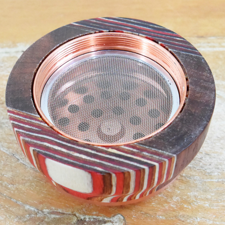Grinder Aluminium/Bois Black Leaf 60mm (foncé)