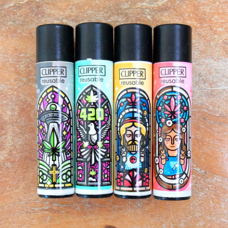 Briquets Clipper "Church Windows" (x4)