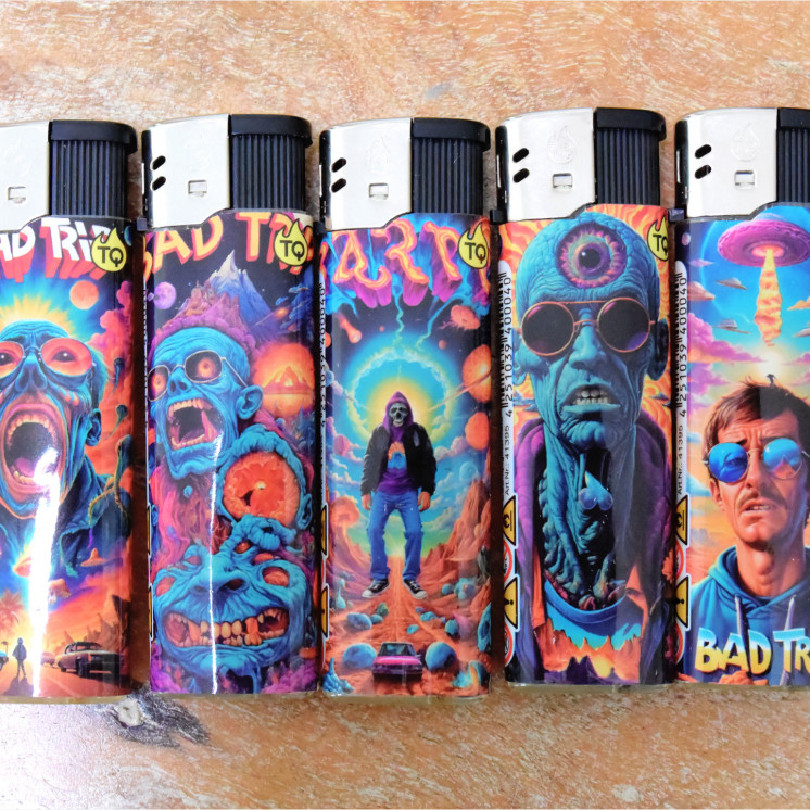 Briquets électronique "Bad trip" (x5) - rechargeables