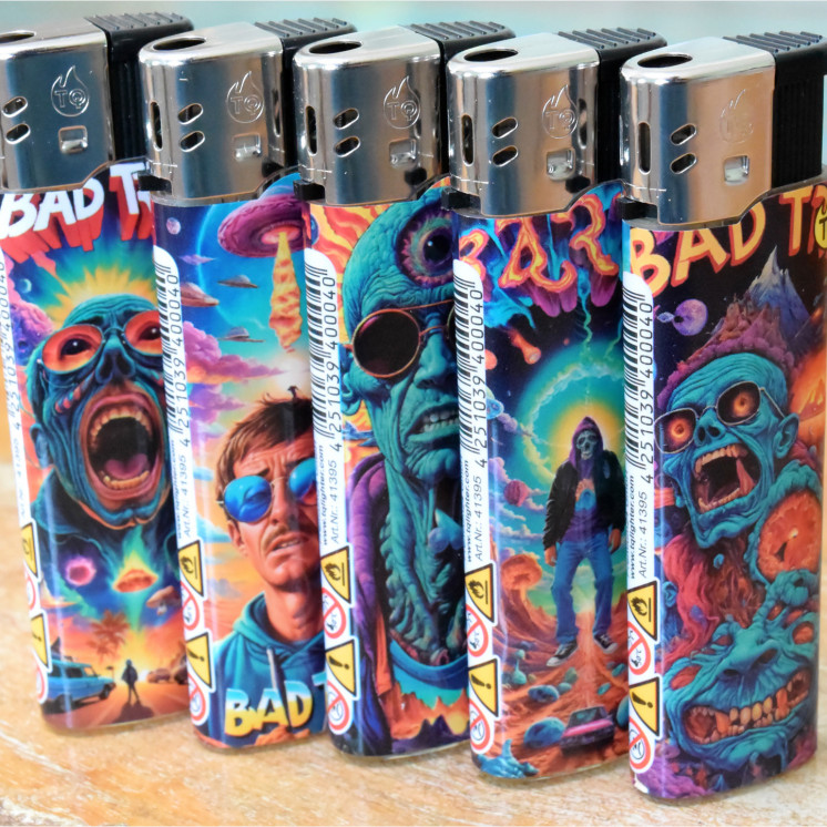 Briquets électronique "Bad trip" (x5) - rechargeables