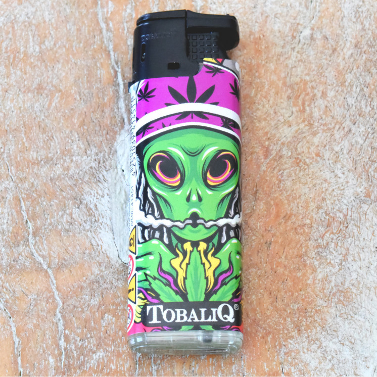 Briquet chalumeau Aliens – flamme anti-vent, rechargeable