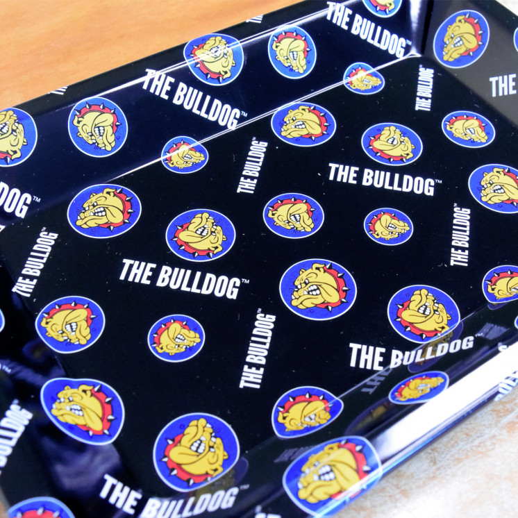 Plateau métallique "The Bulldog Amsterdam" (18 x 12,5 cm)