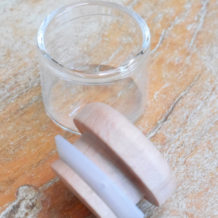 Jarre en verre Black Leaf (7ml)