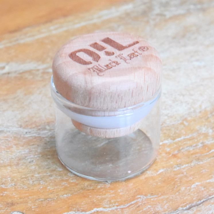 Jarre en verre Black Leaf (7ml)