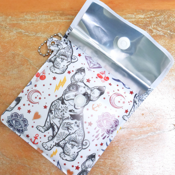 Cendrier de poche bulldog –  8 × 8 cm