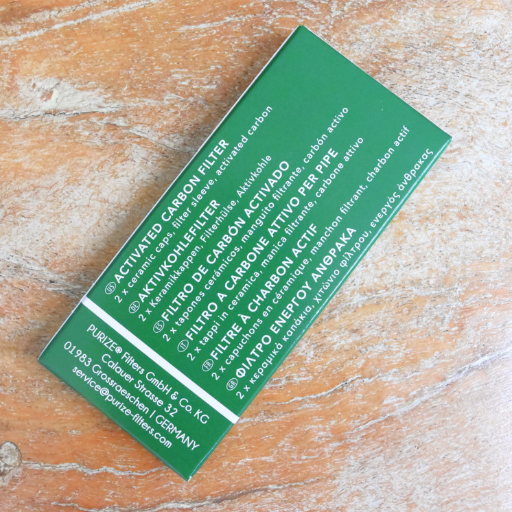 Filtres PURIZE Regular Size 9 mm – charbon actif de noix de coco