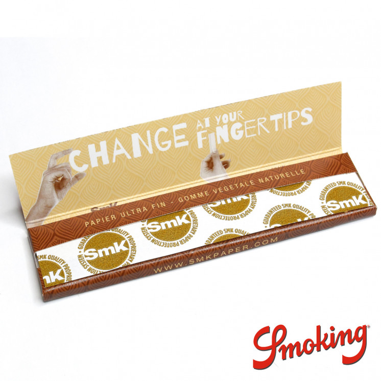 Feuilles à rouler Slim SMK Brown non blanchies 100% naturelles