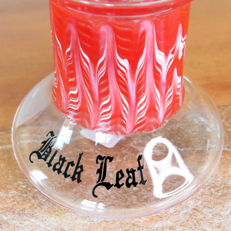 Bubbler Black Leaf Red