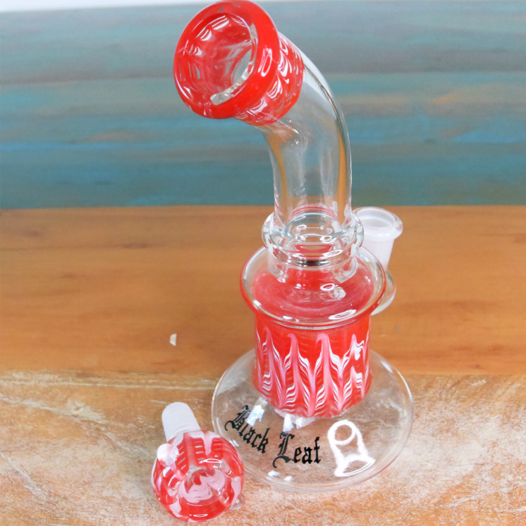Bubbler Black Leaf Red