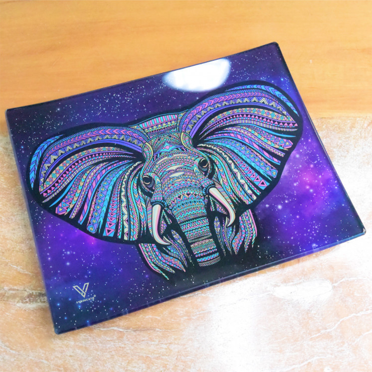 Plateau en verre V-syndicate "Elephant"