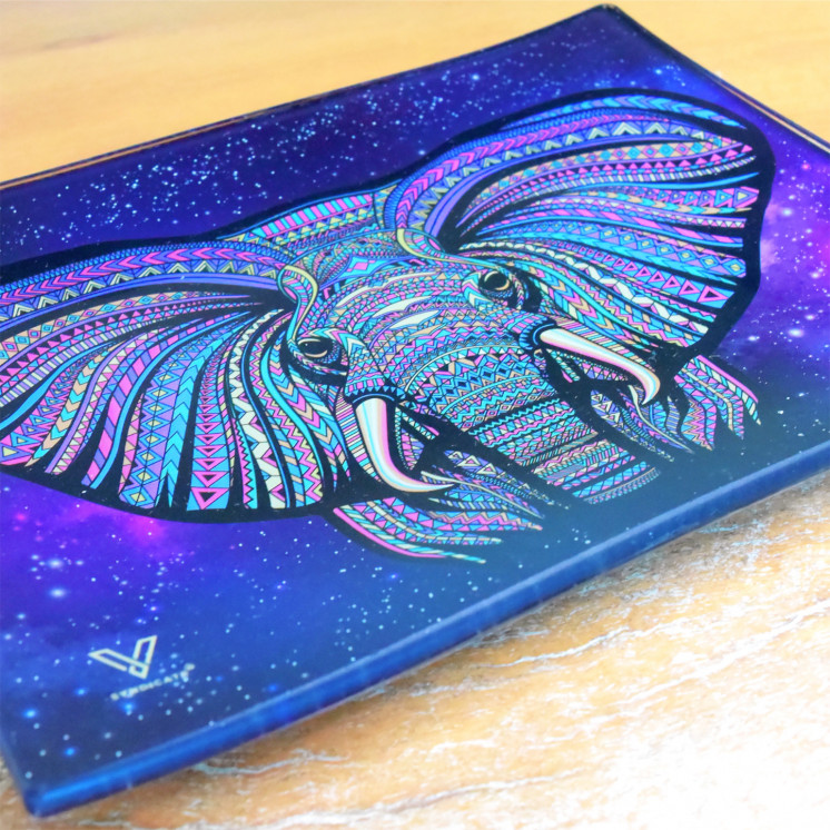 Plateau en verre V-syndicate "Elephant"