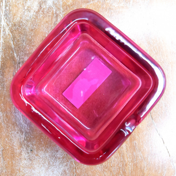 Cendrier carré en verre – 7,5 x 7,5 cm