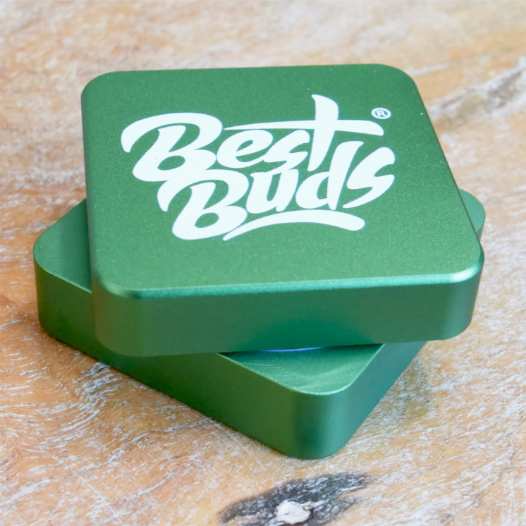 Grinder Best Buds « Flat Square » Aluminium Ø 50 mm – 2 parties