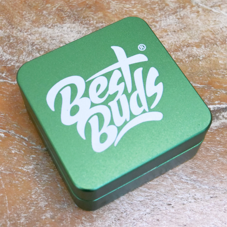 Grinder Best Buds « Flat Square » Aluminium Ø 50 mm – 2 parties